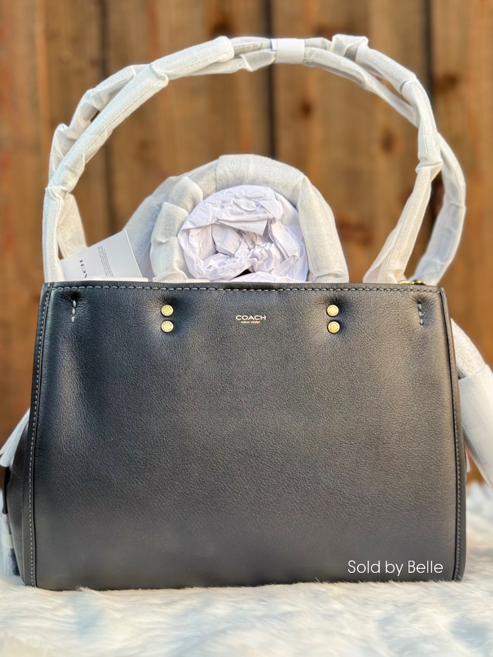 NWT Coach Rogue 31 Black Brass